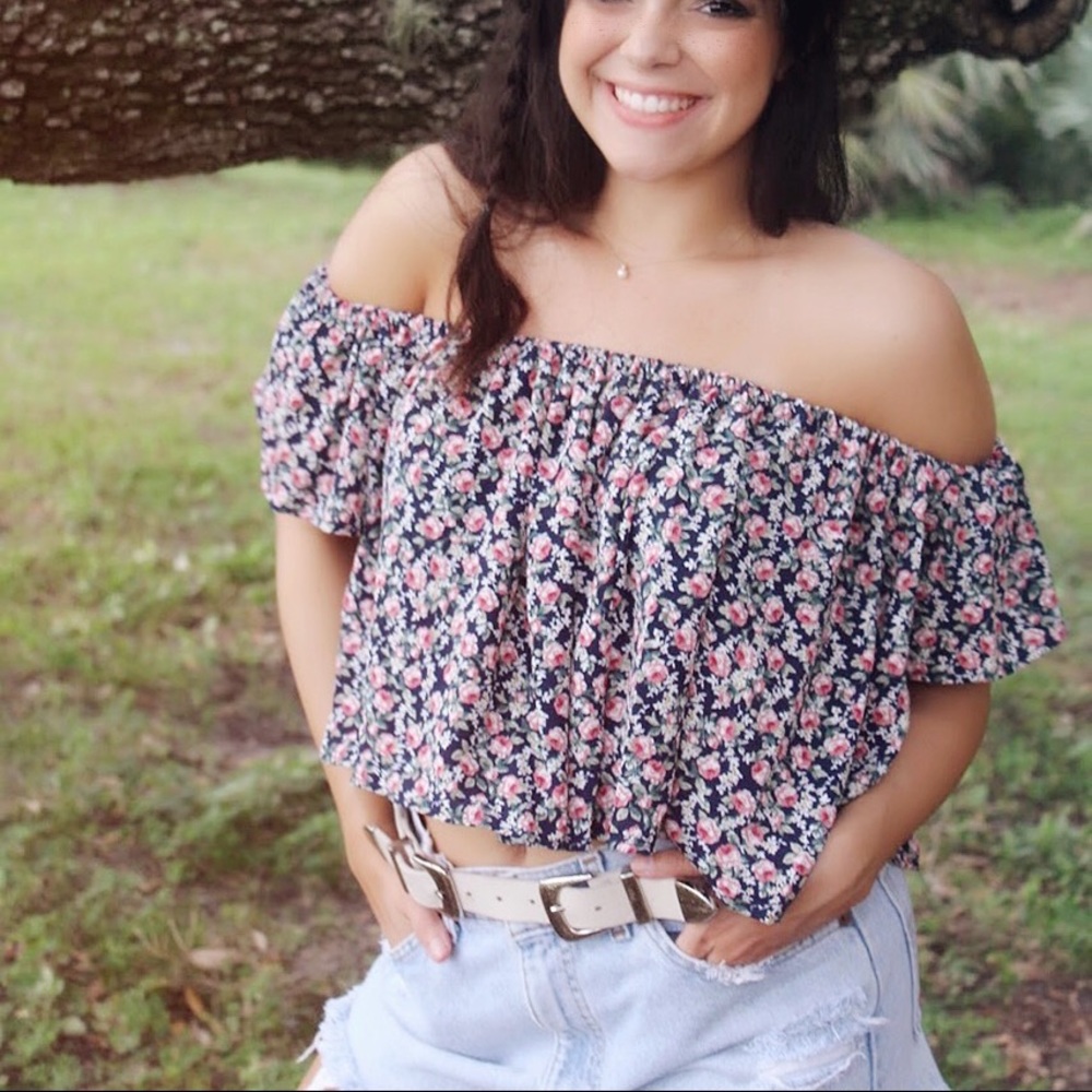 Floral Off The Shoulder Top